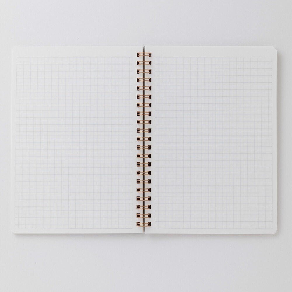 Japanese Notebook, Yuzen, Ring - Bound, Gold & Blue Flowers - Scents of Japan