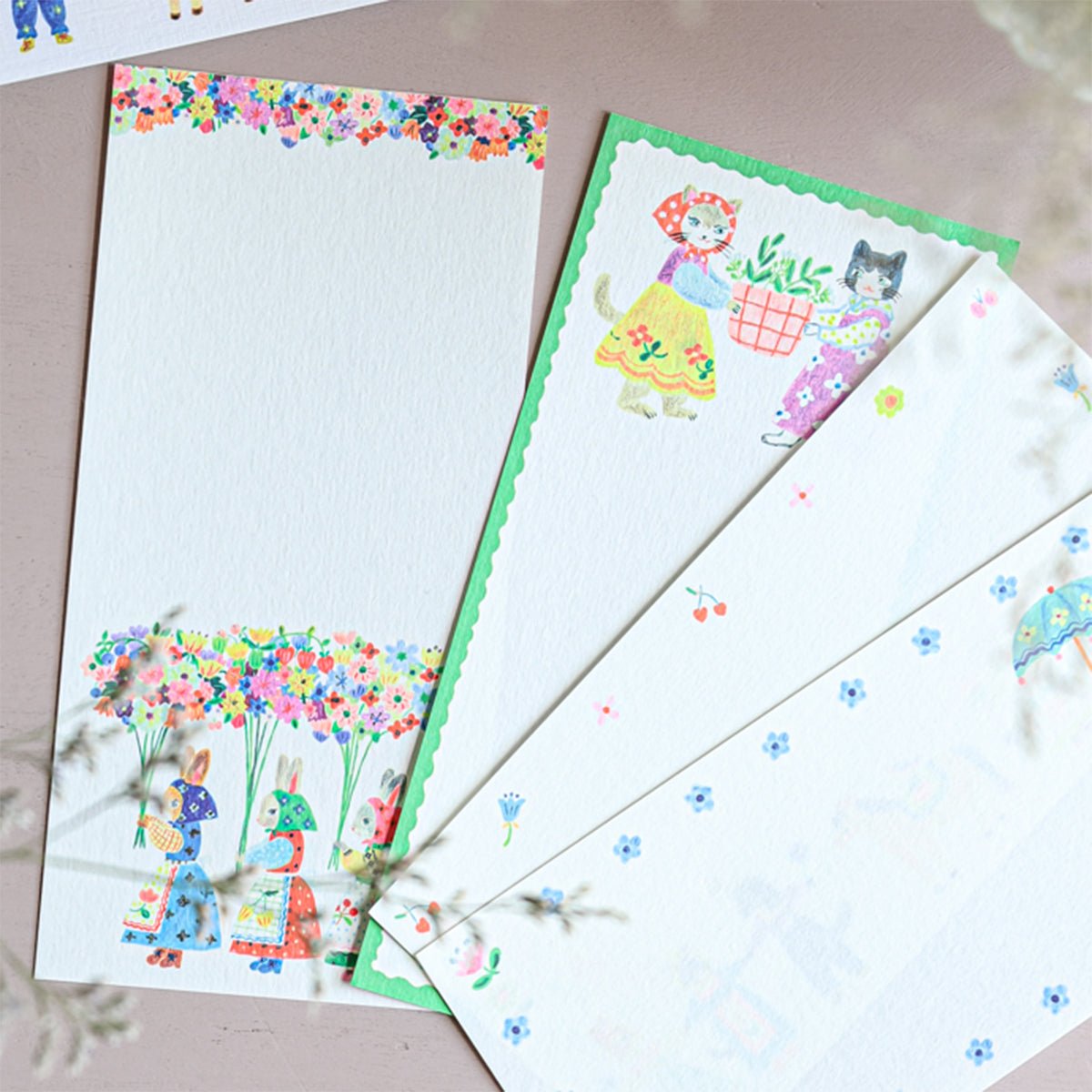 Japanese Notepad, Long, Animals - Scents of Japan