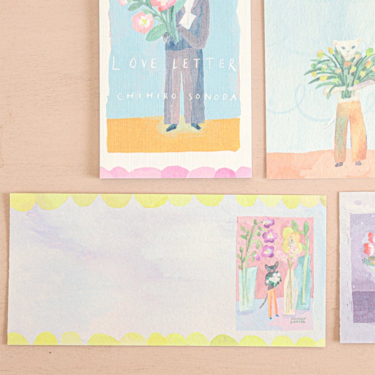 Japanese Notepad, Long, Cat Love Song - Scents of Japan