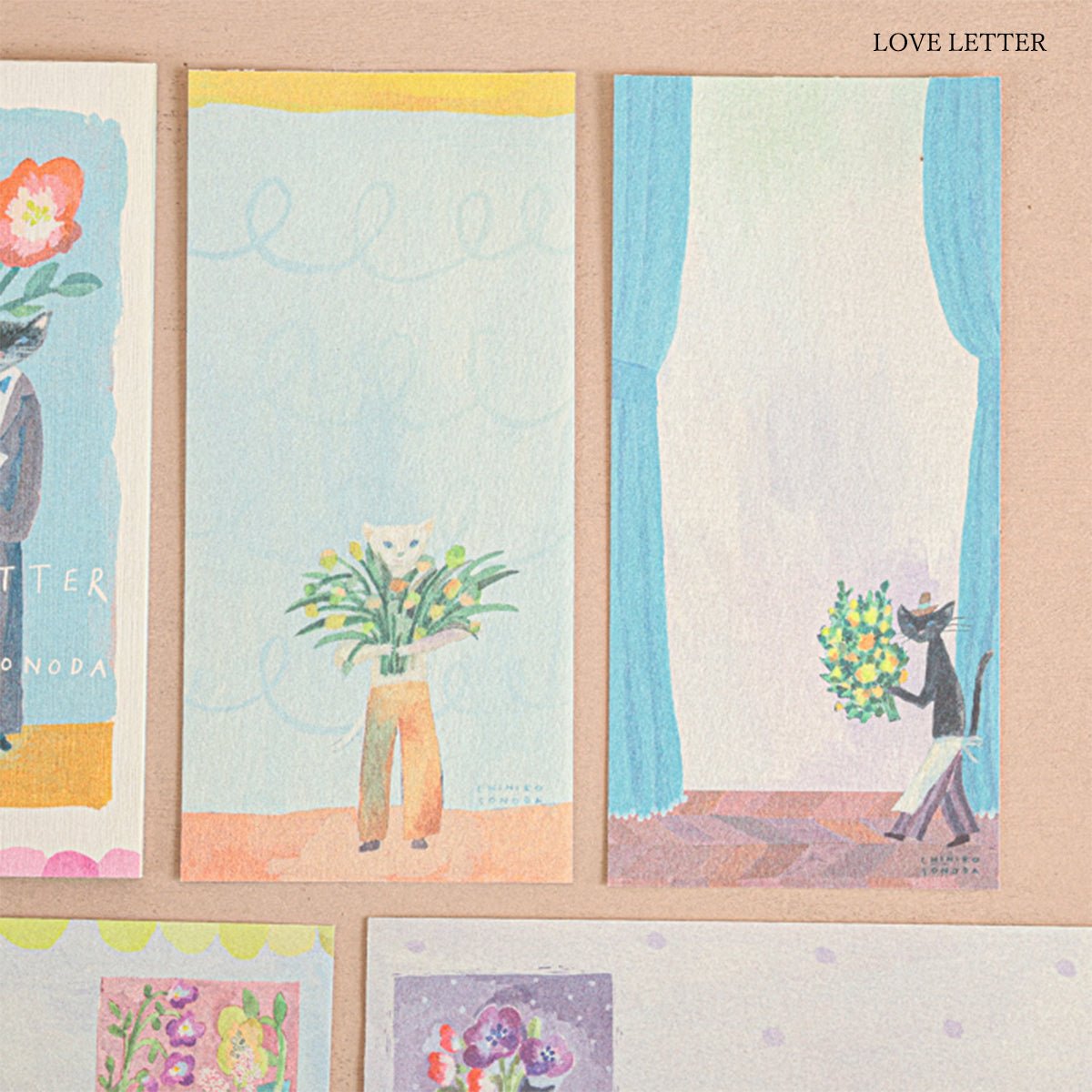 Japanese Notepad, Long, Cat Love Song - Scents of Japan