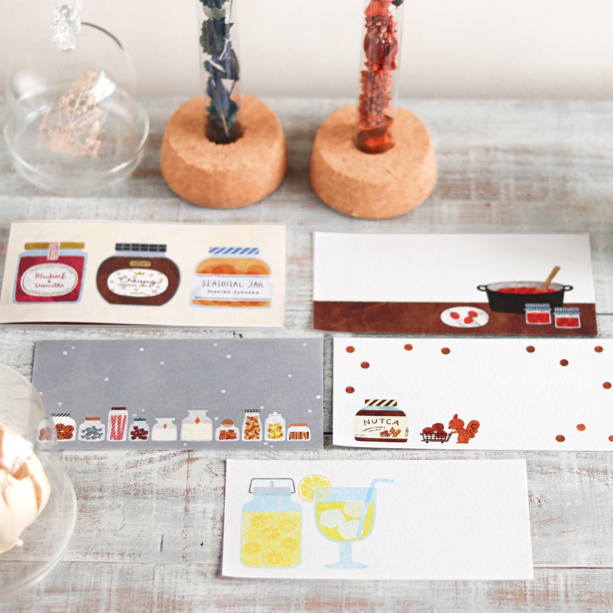 Japanese Notepad, Long, Jam Jars - Scents of Japan