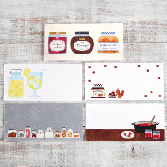 Japanese Notepad, Long, Jam Jars - Scents of Japan