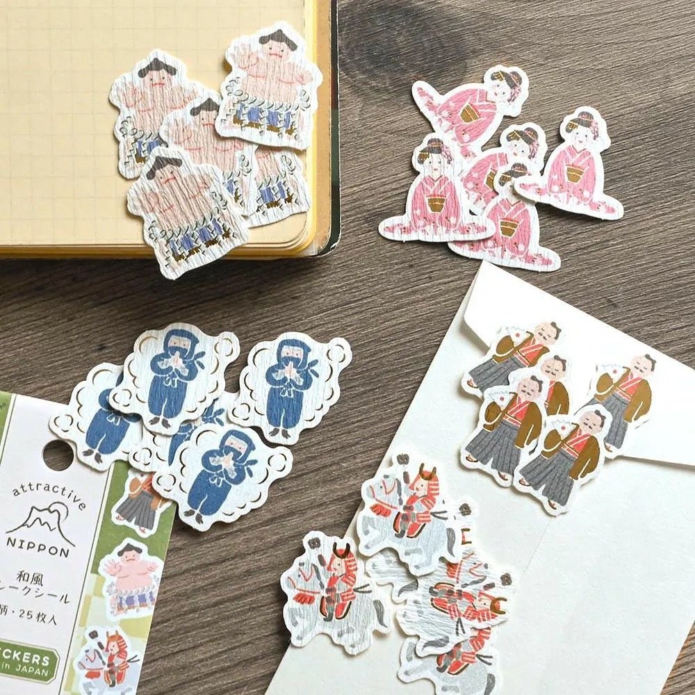 Japanese People & Characters Stickers - Scents of Japan