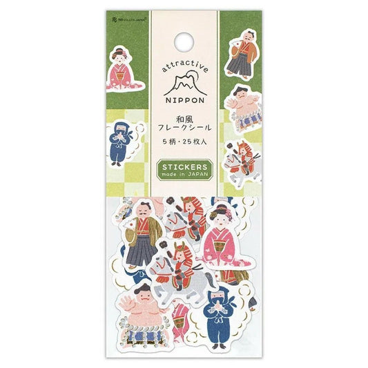 Japanese People & Characters Stickers - Scents of Japan