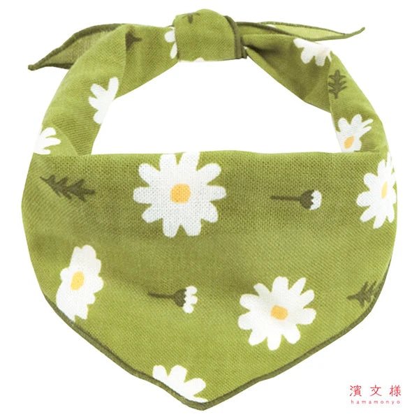 Japanese Pet Bandana, Dog & Cat, Happy Daisy - Scents of Japan
