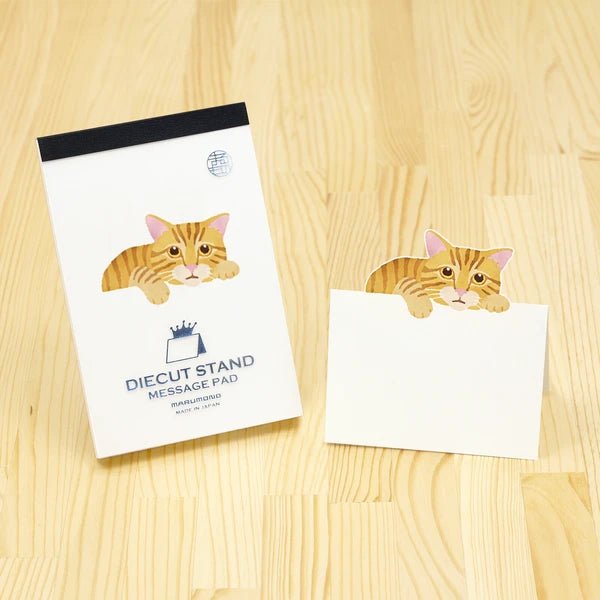 Japanese Pop Up Notepad, Stripey Cat - Scents of Japan