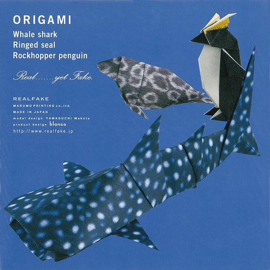 Japanese Printed Origami Paper – Whale Shark, Seal & Penguin - Scents of Japan