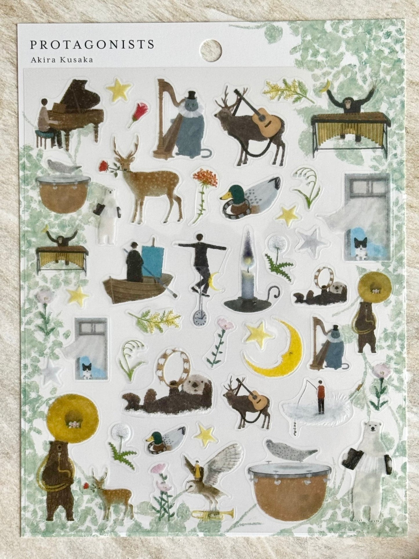 Japanese Protagonist Otter & Deer Stickers - Scents of Japan
