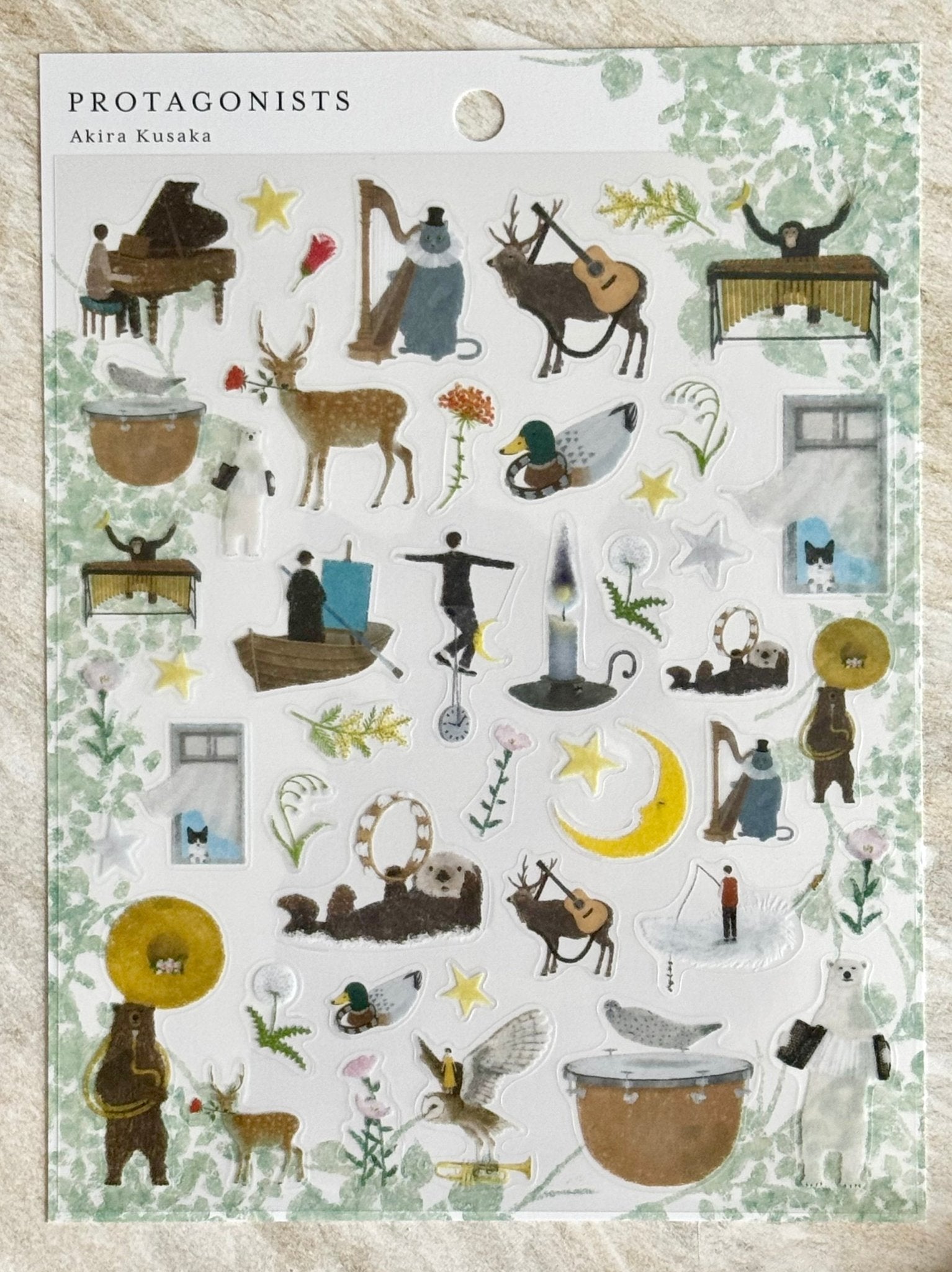 Japanese Protagonist Otter & Deer Stickers - Scents of Japan