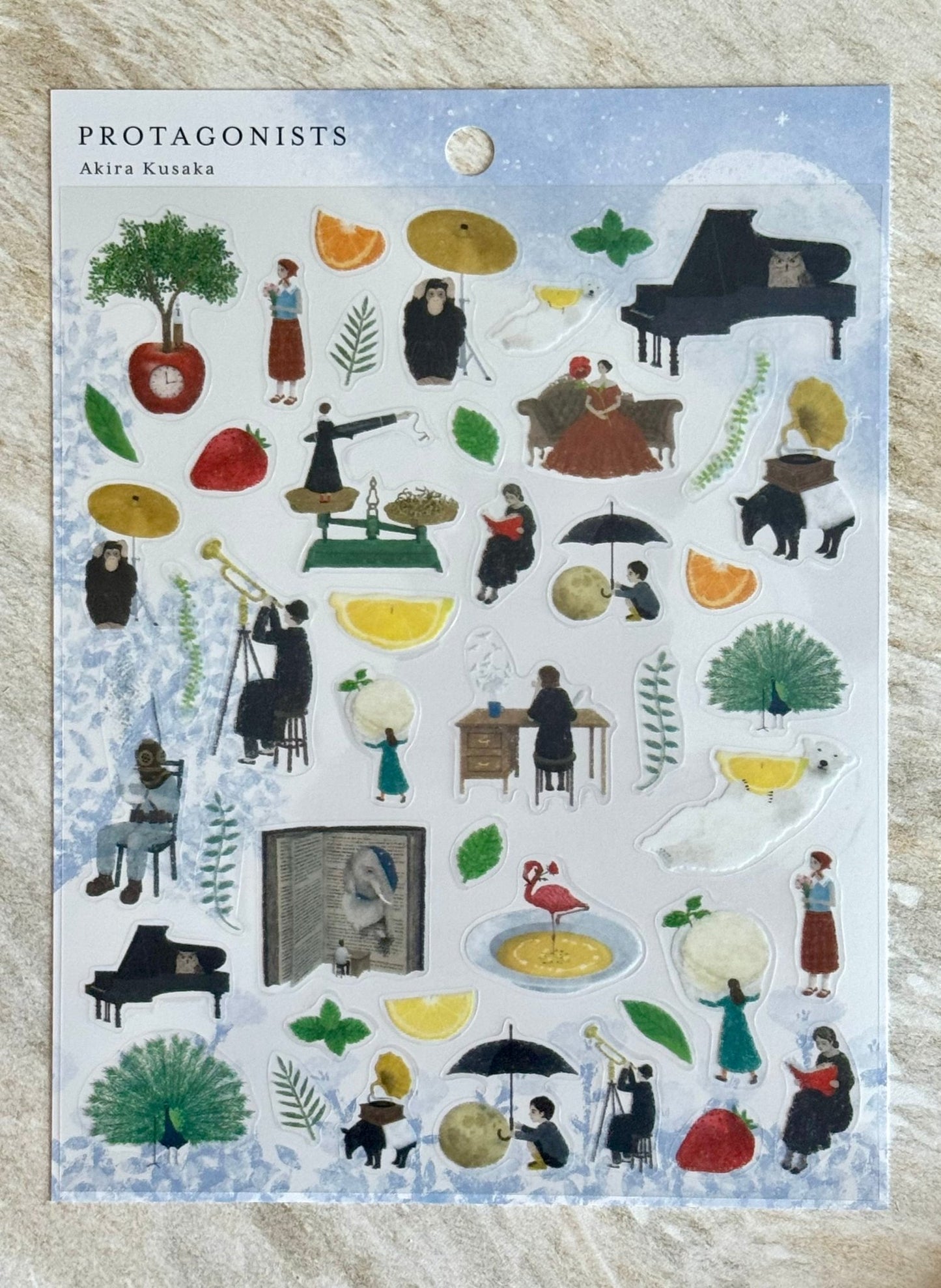 Japanese Protagonist Piano & Fruit Stickers - Scents of Japan