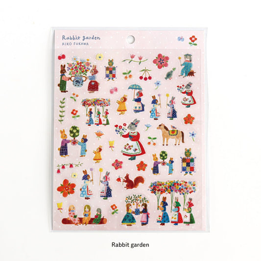 Japanese Rabbit & Garden Stickers - Scents of Japan