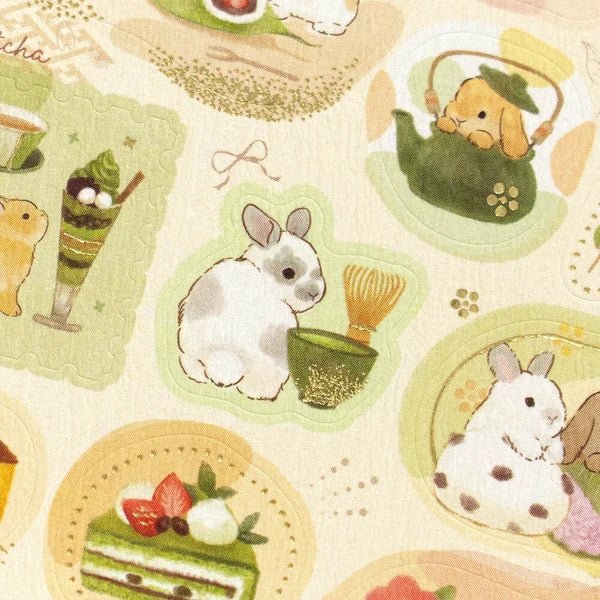 Japanese Rabbits & Japanese Sweets Stickers - Scents of Japan