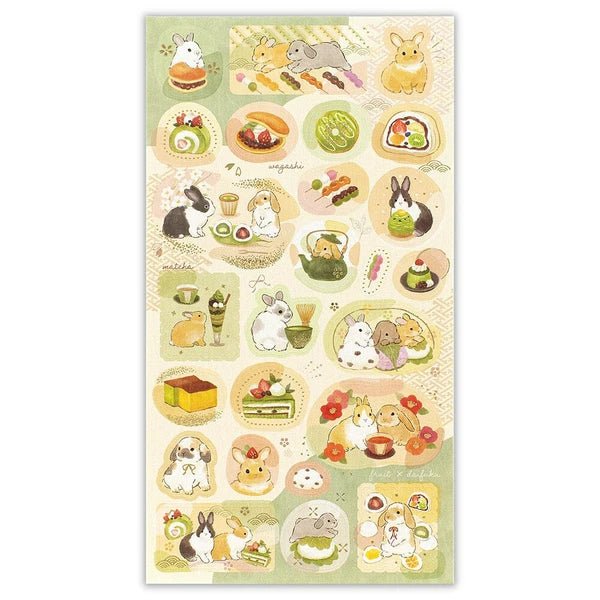 Japanese Rabbits & Japanese Sweets Stickers - Scents of Japan