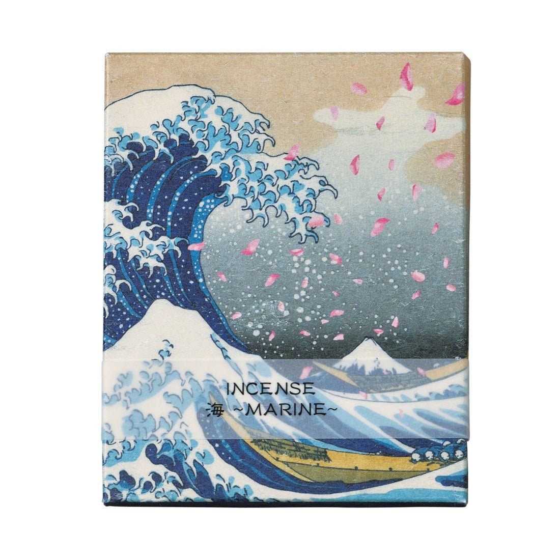 Japanese Short Incense Sticks, Marine Waves, Ukiyo - e Box - Scents of Japan