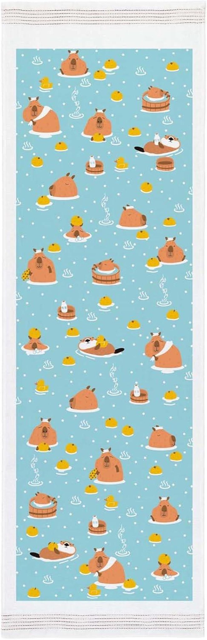 Japanese Tea Towel, Capybara Onsen - Scents of Japan