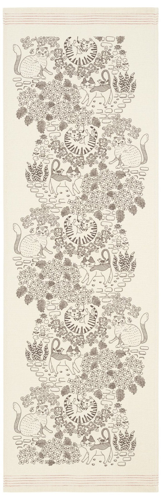 Japanese Tea Towel, Cats Garden - Scents of Japan