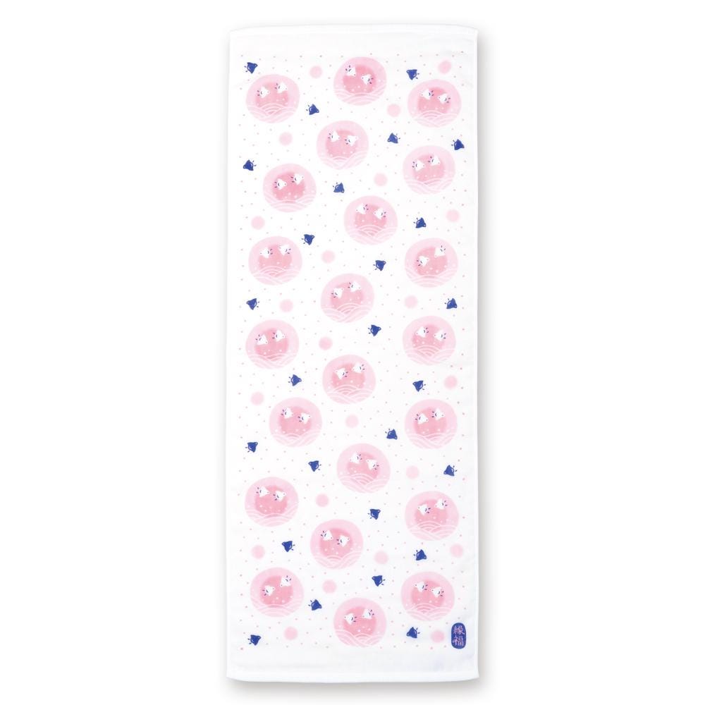 Japanese Tea Towel, Nami Chidori, Waves and Plovers - Scents of Japan