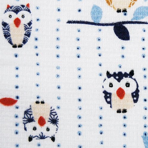 Japanese Tea Towel, Owls - Scents of Japan