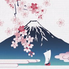 Japanese Tea Towel, Sakura Fuji - Scents of Japan