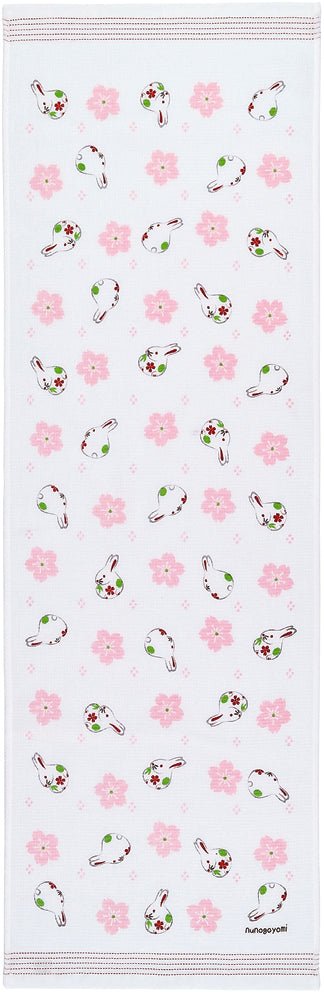 Japanese Tea Towel, Sakura Rabbit - Scents of Japan