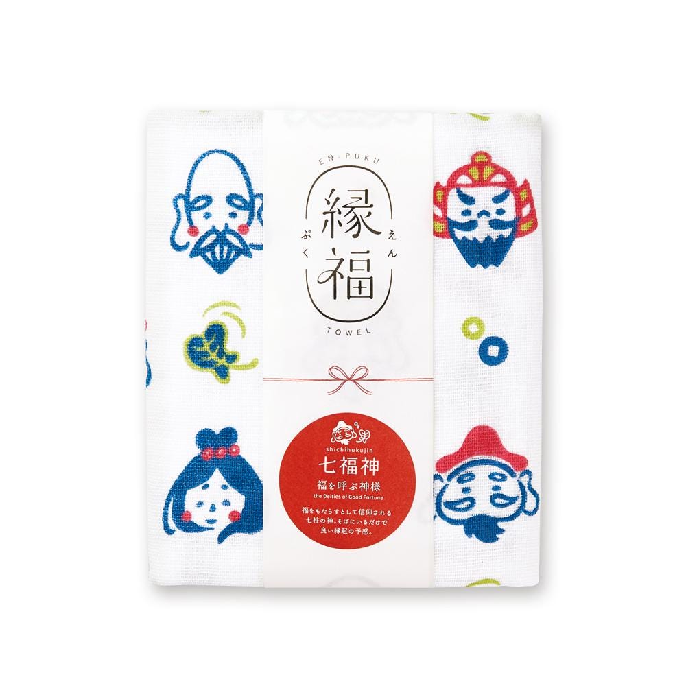 Japanese Tea Towel, Seven Gods of Fortune - Scents of Japan