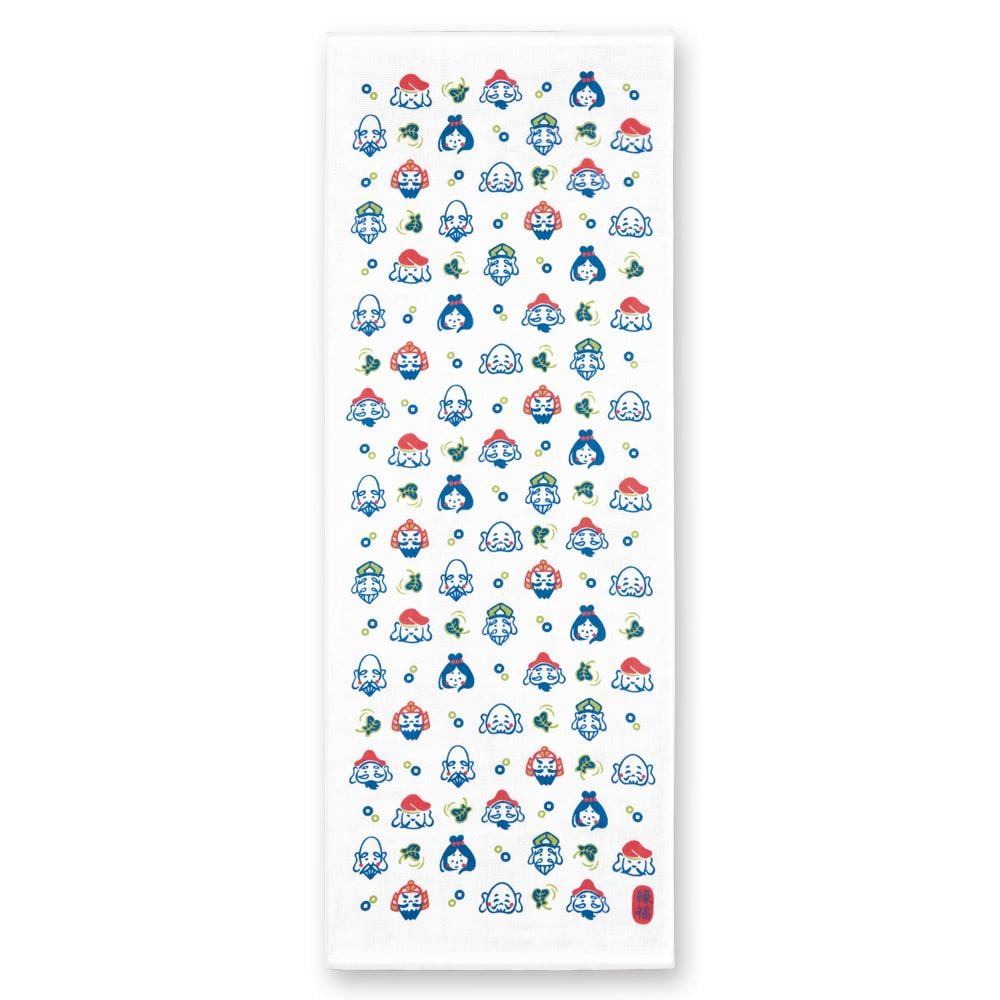 Japanese Tea Towel, Seven Gods of Fortune - Scents of Japan