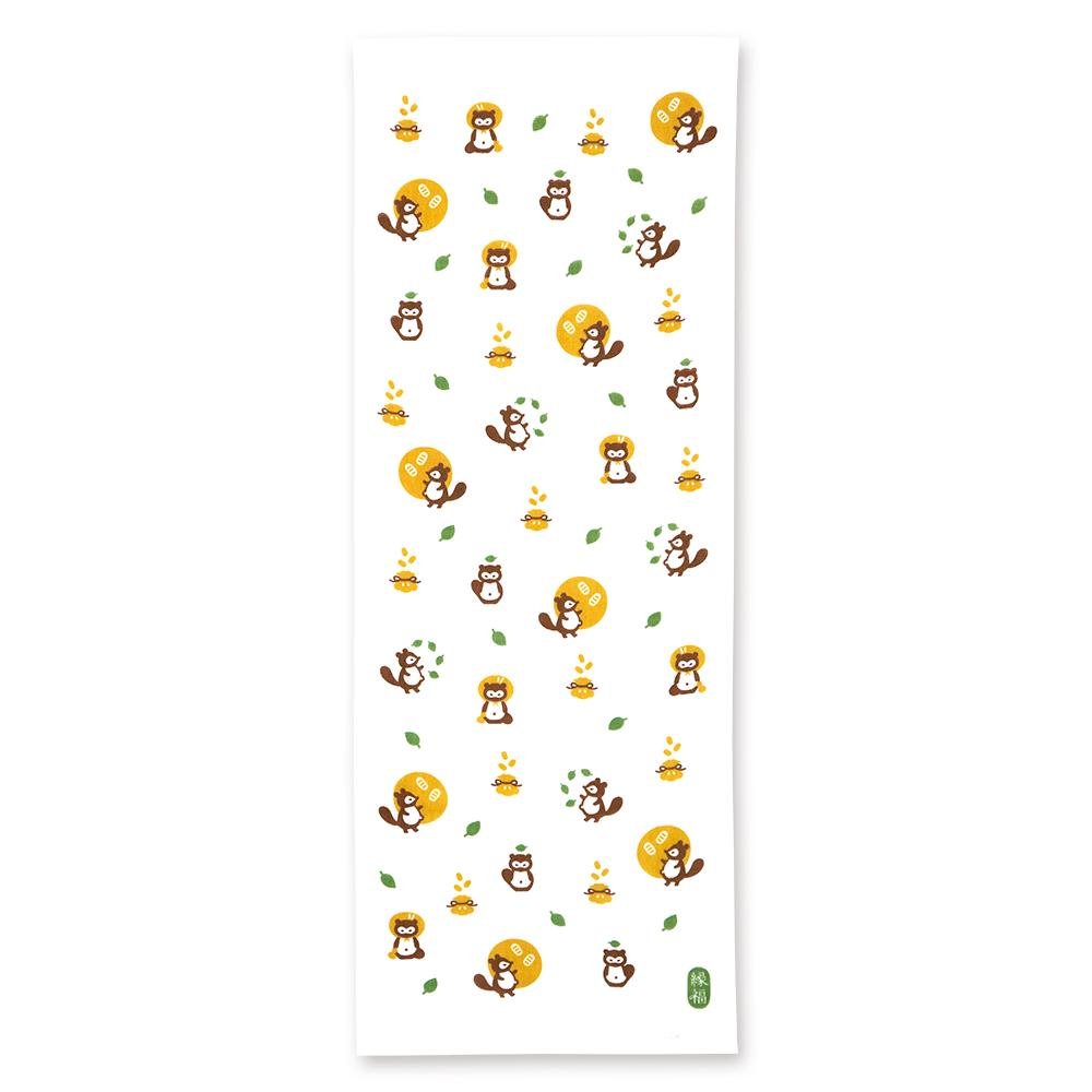Japanese Tea Towel, Tanuki - Scents of Japan