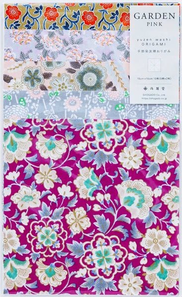 Japanese Yuzen Washi Paper – Garden Pink - Scents of Japan