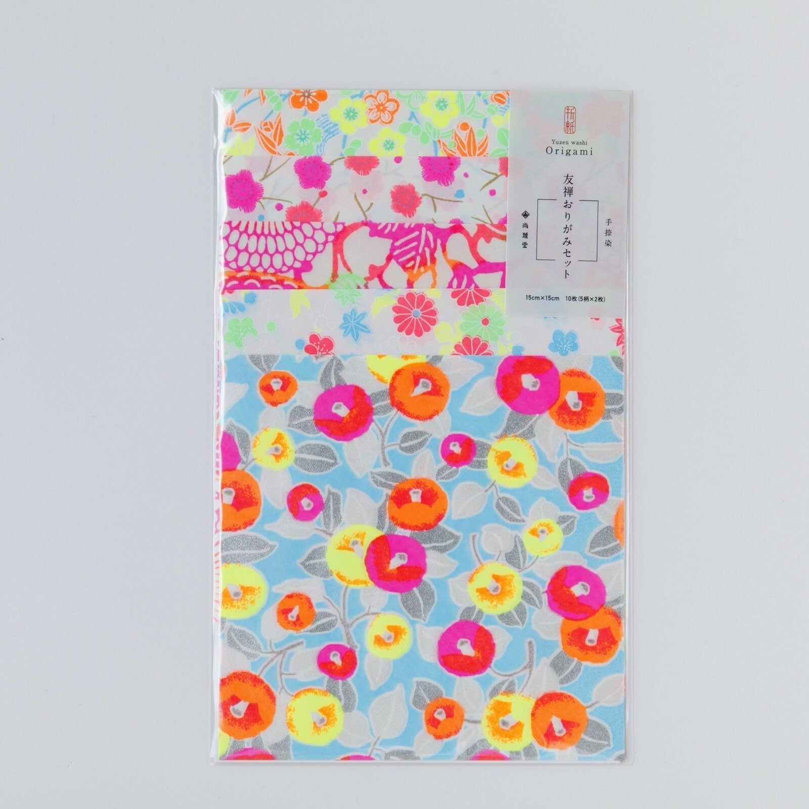 Japanese Yuzen Washi Paper – Neon Flowers - Scents of Japan