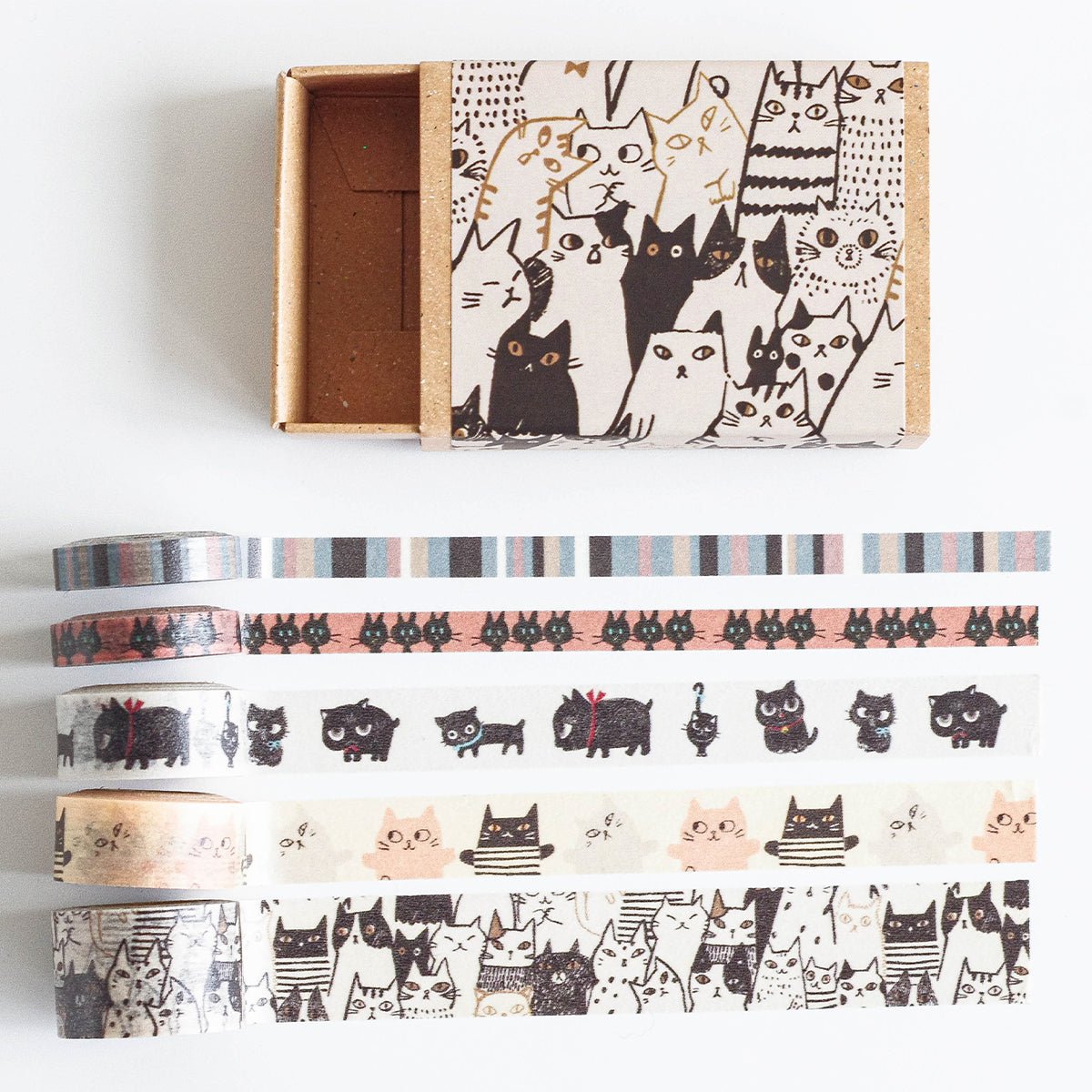 Masking Tape, Mini, Cats - Scents of Japan