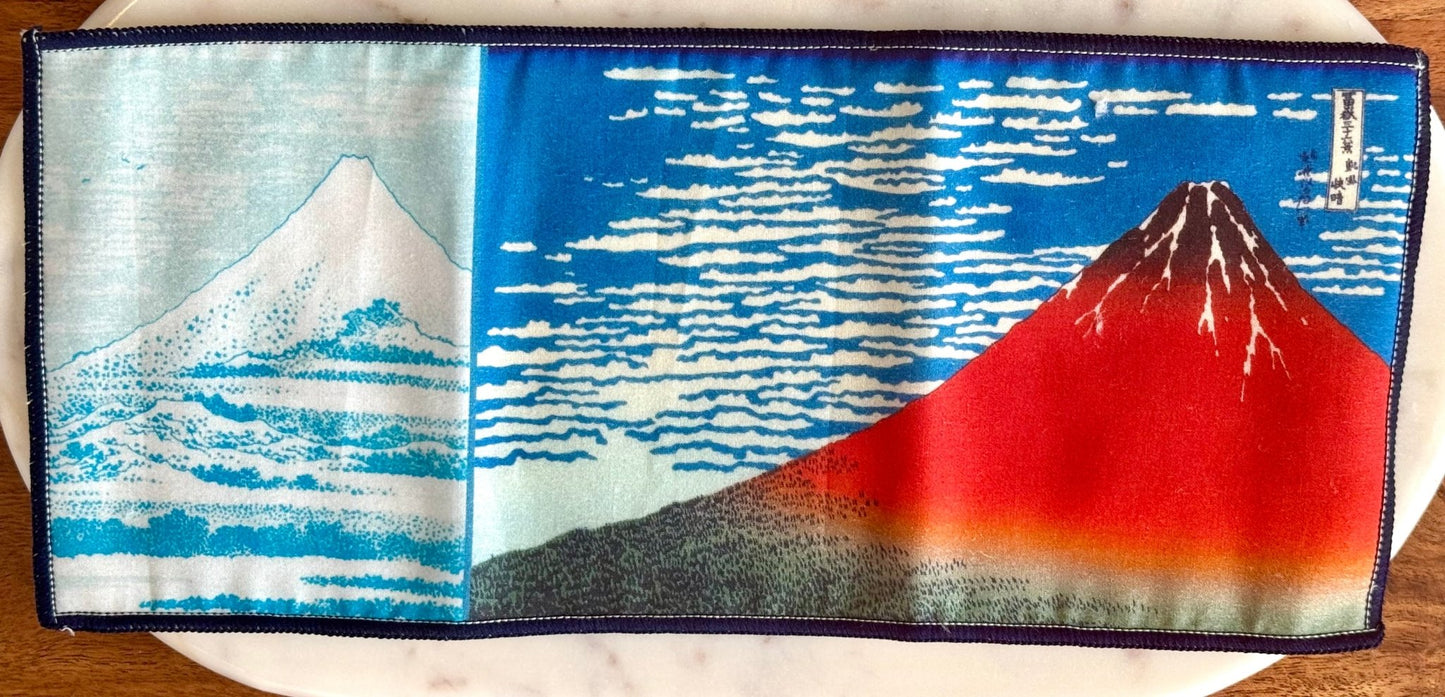 Microfibre Glasses Cloth, Hokusai Red Fuji - Scents of Japan