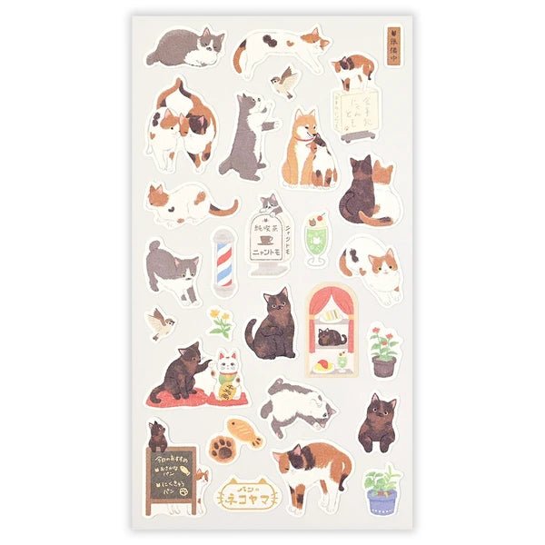 Nyantomo Cat Stickers – Old Tokyo Town - Scents of Japan