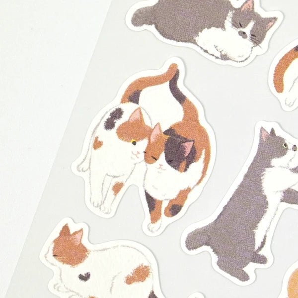 Nyantomo Cat Stickers – Old Tokyo Town - Scents of Japan