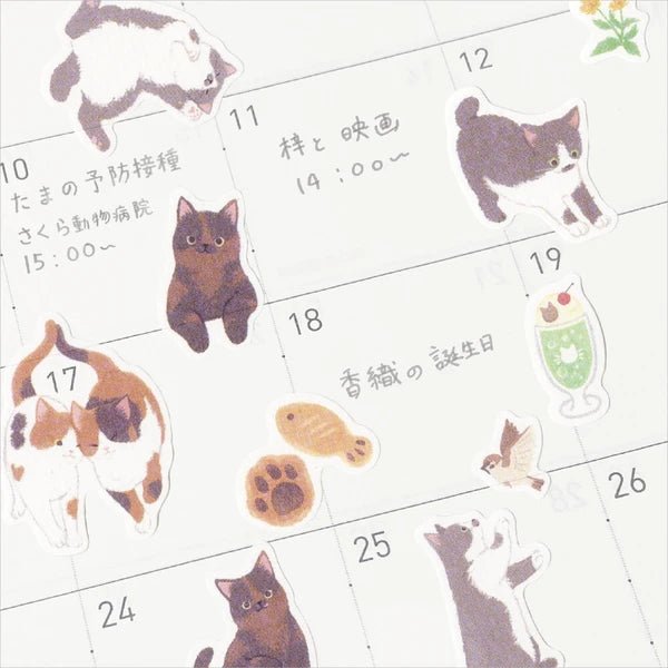 Nyantomo Cat Stickers – Old Tokyo Town - Scents of Japan