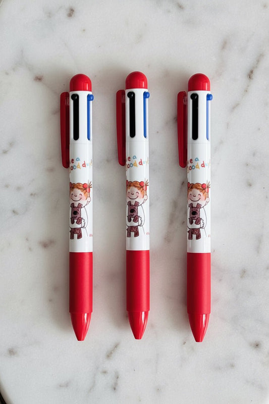 Pen, Ballpoint, 3 Colours, Coco - Scents of Japan