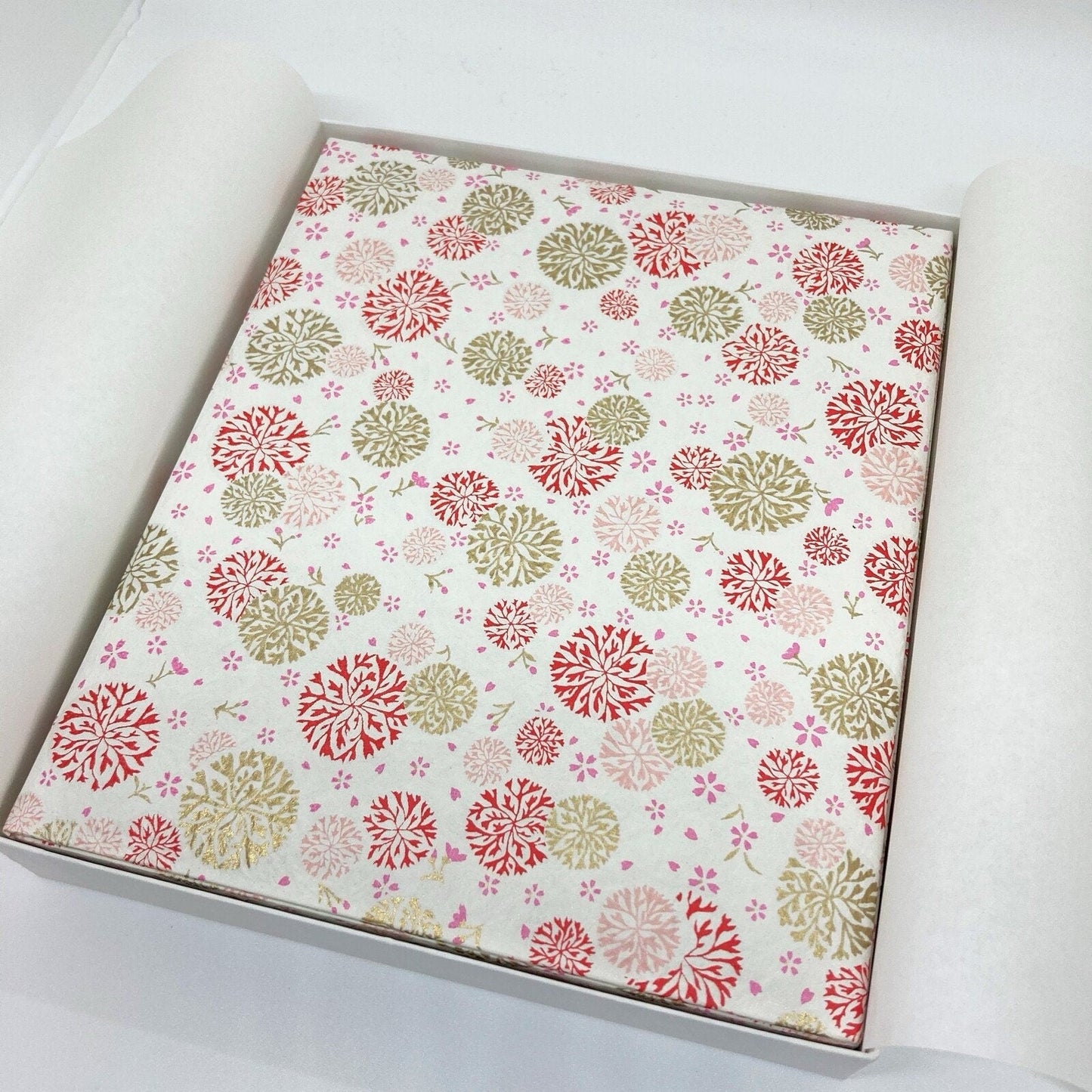 Photo Frame, Yuzen Japanese Paper Box, Pink & Silver Circles - Scents of Japan