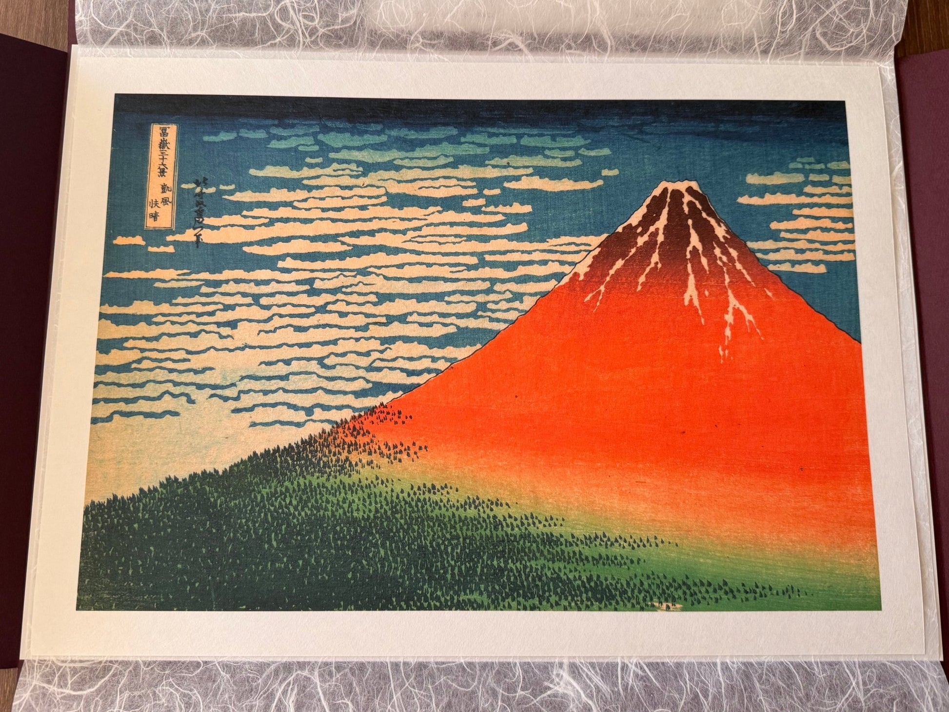 Ukiyo - e Print, Hokusai "36 Views of Mt Fuji: South Wind" - Scents of Japan