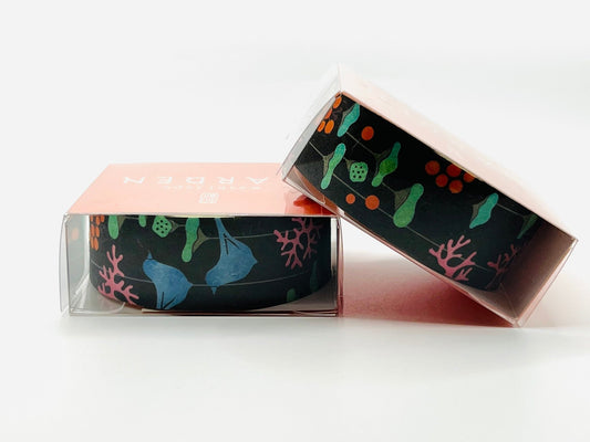 Washi Tape, Black with Birds - Scents of Japan