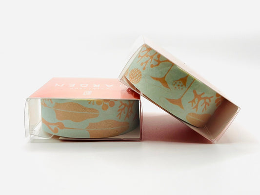 Washi Tape, Pale Green & Orange - Scents of Japan